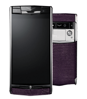 Vertu signature touch damson lizard