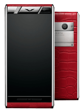 Vertu Aster diamonds red alligator