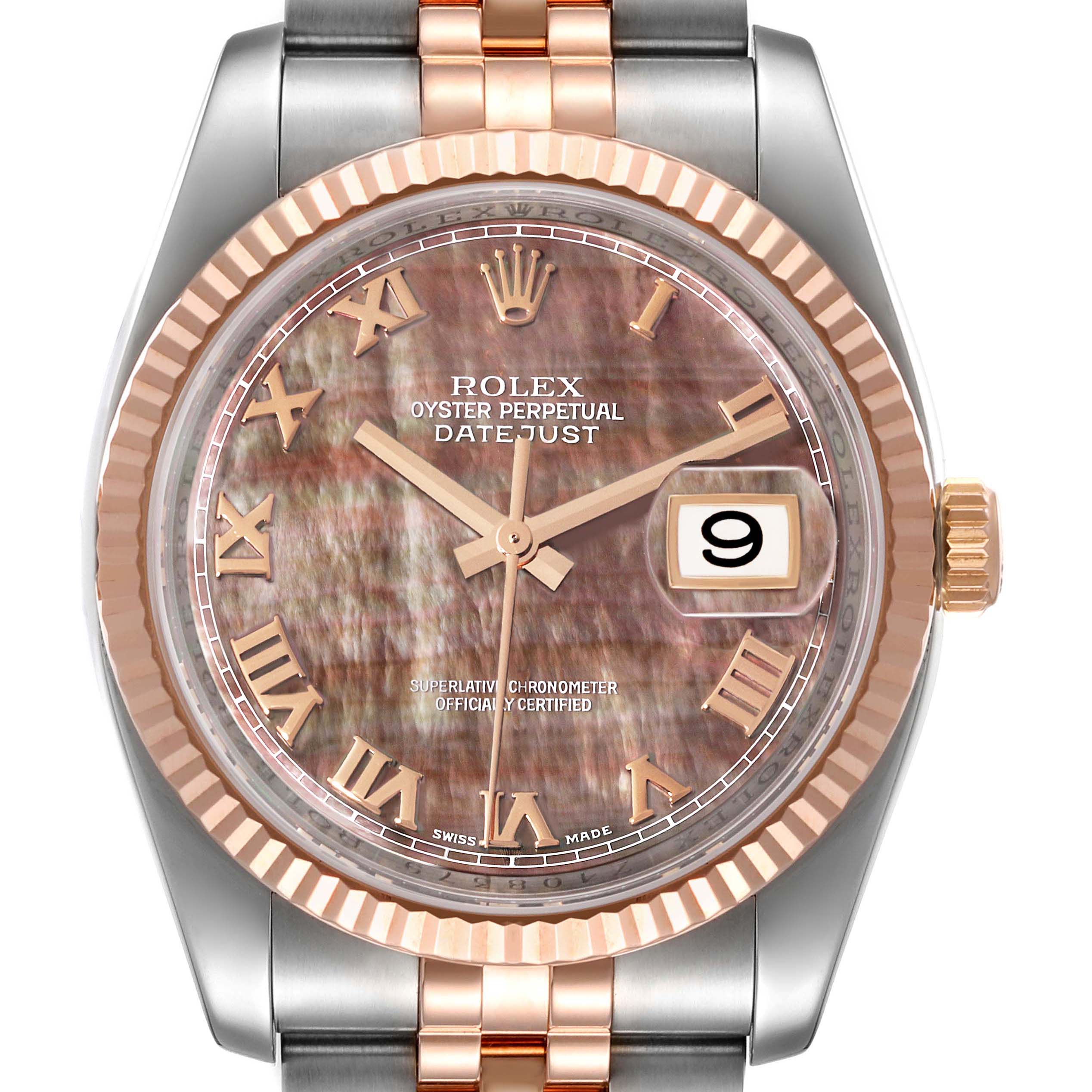 Rolex Datejust 36mm Steel and Everose Gold