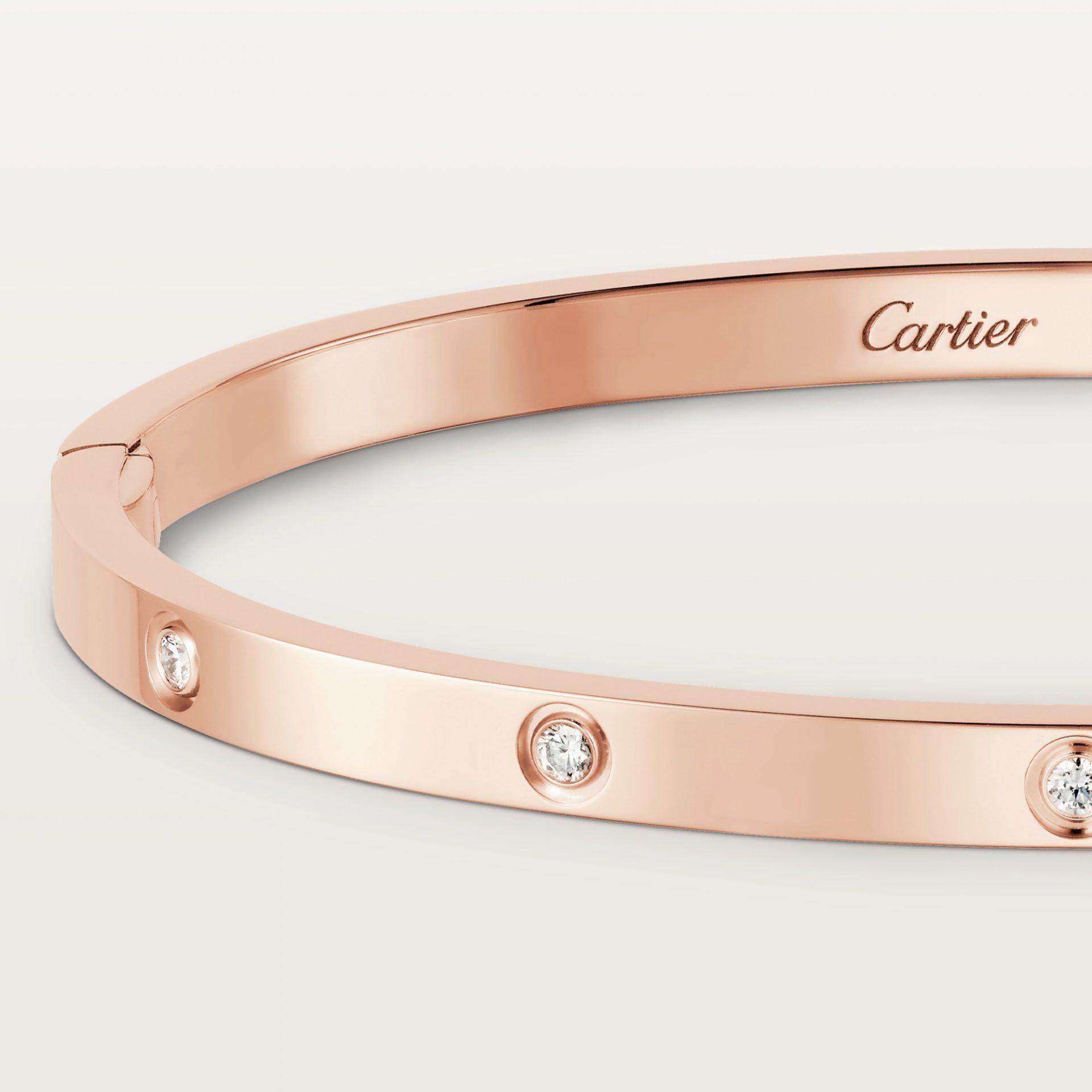 Браслет Cartier Love small model 10 diamonds