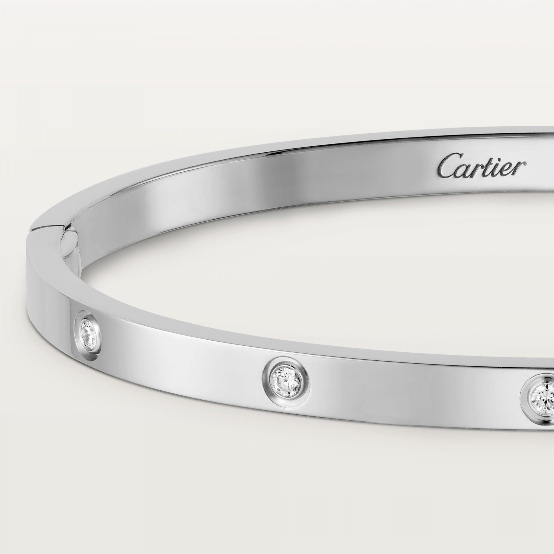 Браслет Cartier Love small model 10 diamonds