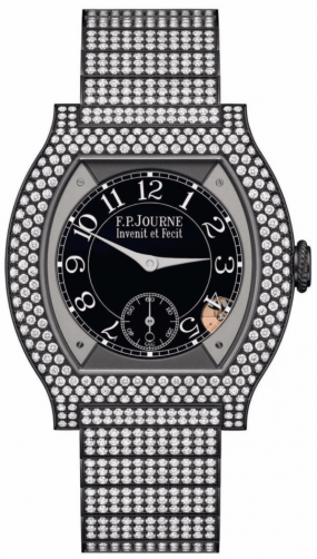 F.P. Journe Elegante Elegante 40 mm Titalyt 12 Rows of Diamonds and Set Bracelet