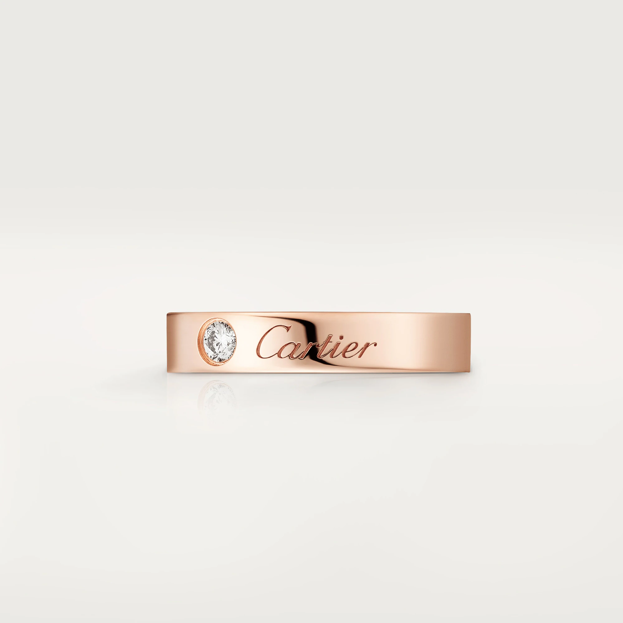 Кольцо с бриллиантом C de Cartier