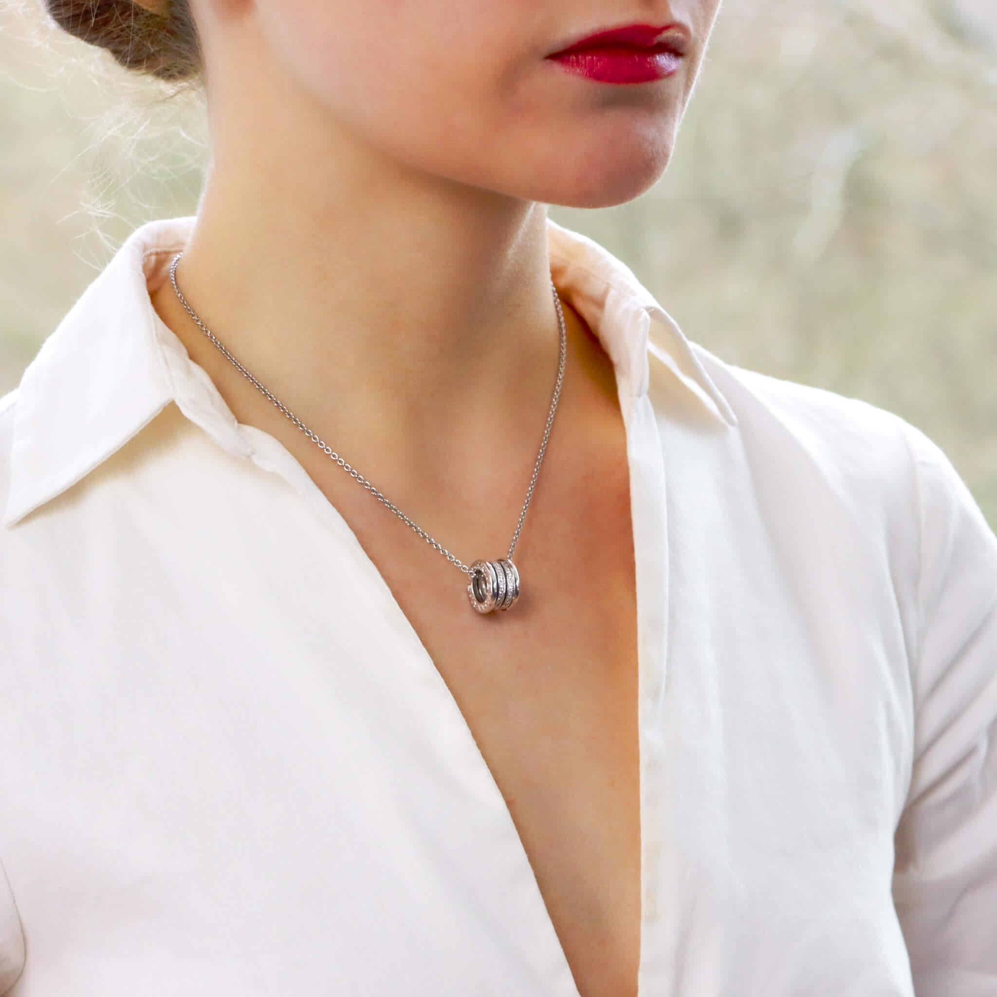 Подвеска с бриллиантами Bvlgari B.zero 1