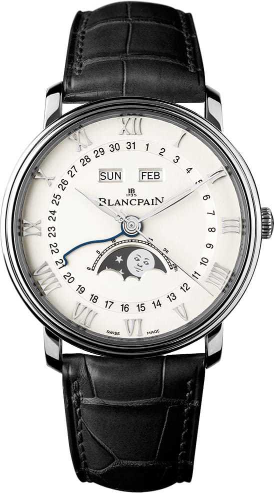 Blancpain Villeret Chronograph Monopusher Complete Calendar Moon Phases