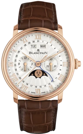 Blancpain Villeret Chronograph Monopusher Complete Calendar Moon Phases