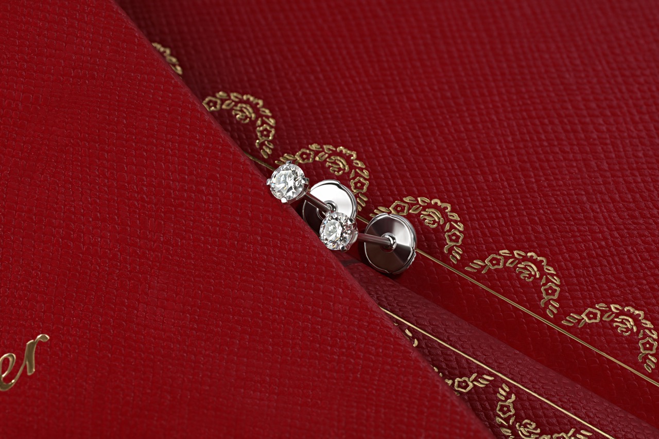 Серьги с бриллиантами Cartier 1895