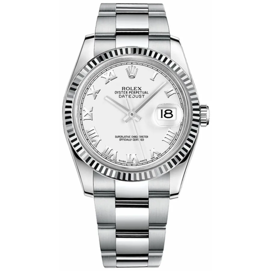 Rolex Datejust 36mm Steel and White Gold