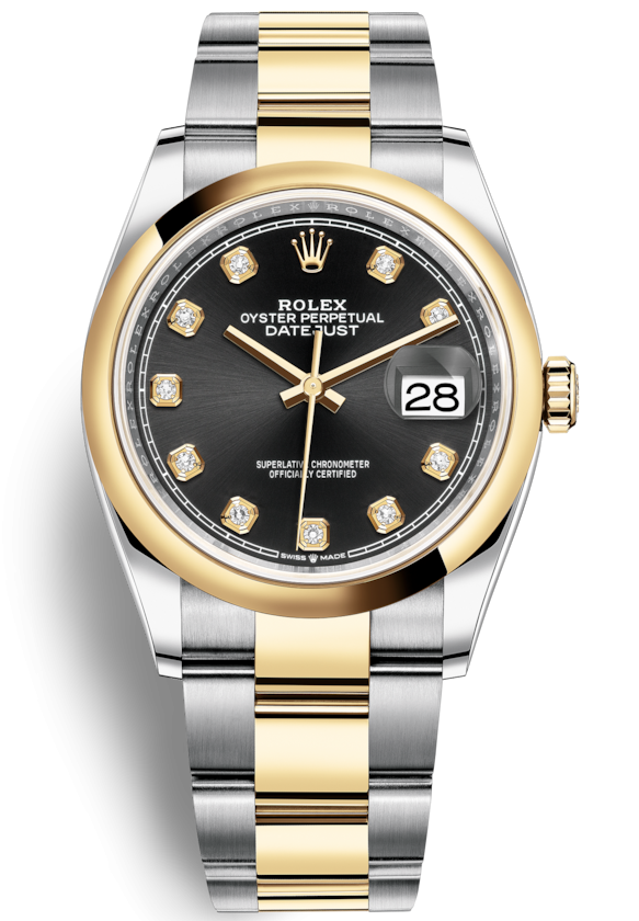 ROLEX DATEJUST 36MM STEEL AND YELLOW GOLD