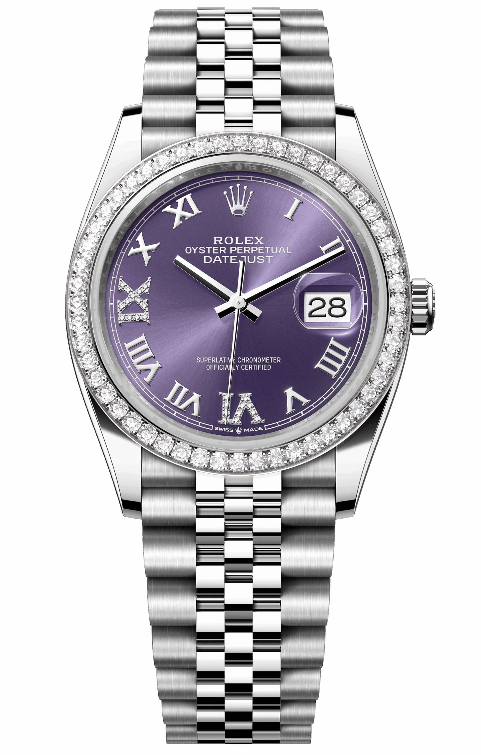 ROLEX DATEJUST 36MM STEEL AND WHITE GOLD