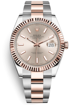 ROLEX DATEJUST 41MM STEEL AND EVEROSE GOLD