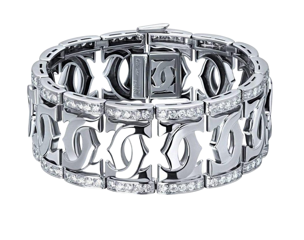 CARTIER DOUBLE C DIAMOND BRACELET