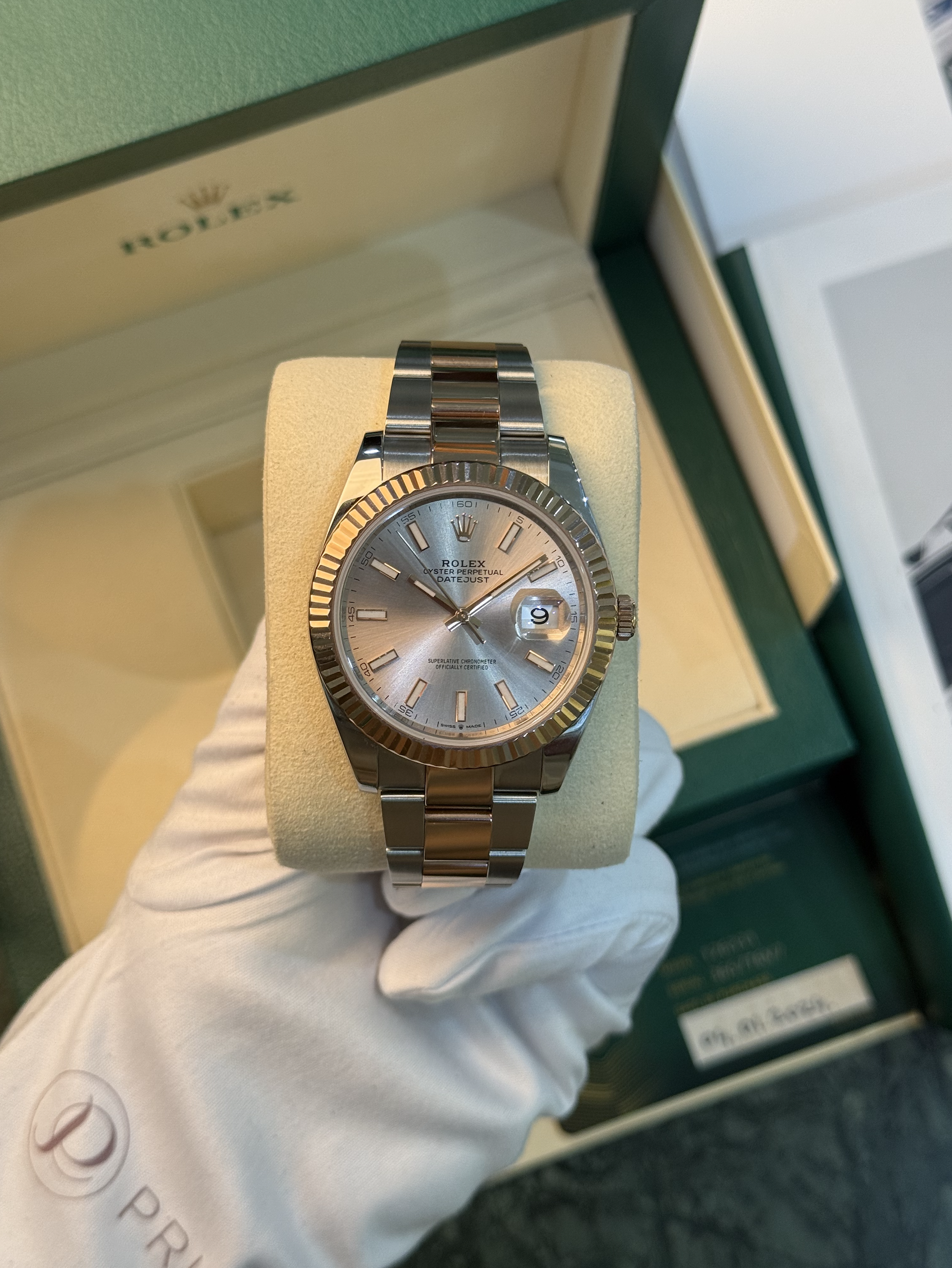 ROLEX DATEJUST 41MM STEEL AND EVEROSE GOLD
