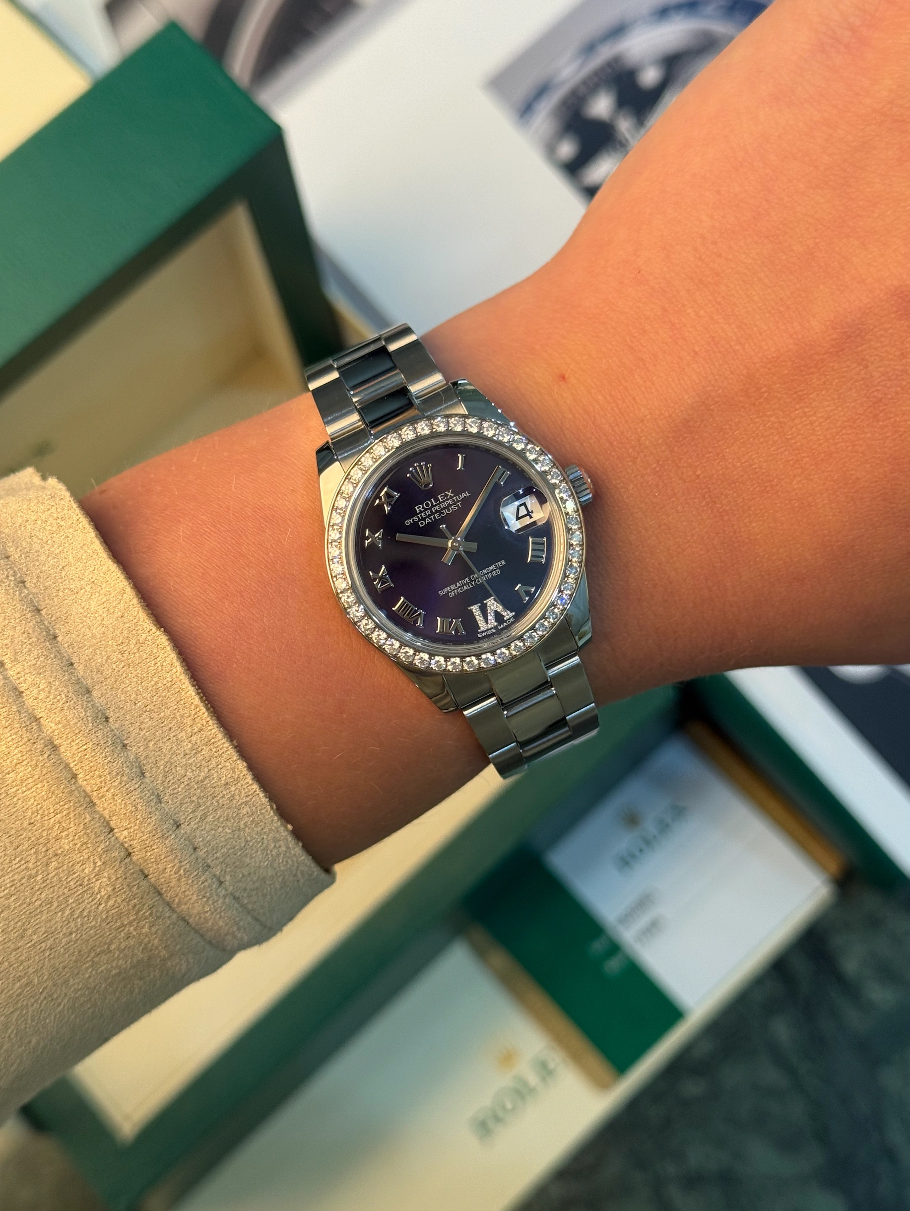 ROLEX DATEJUST 31MM STEEL AND WHITE GOLD